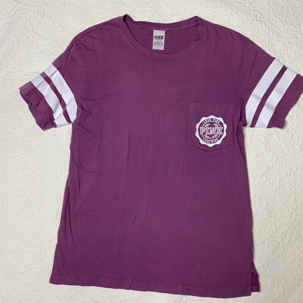 PINK T SHIRT WITH POCKET